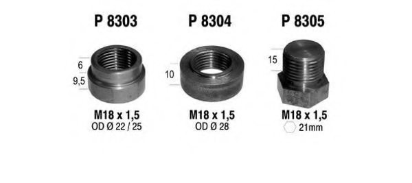 FENNO P8303 Holder, exhaust pipe
